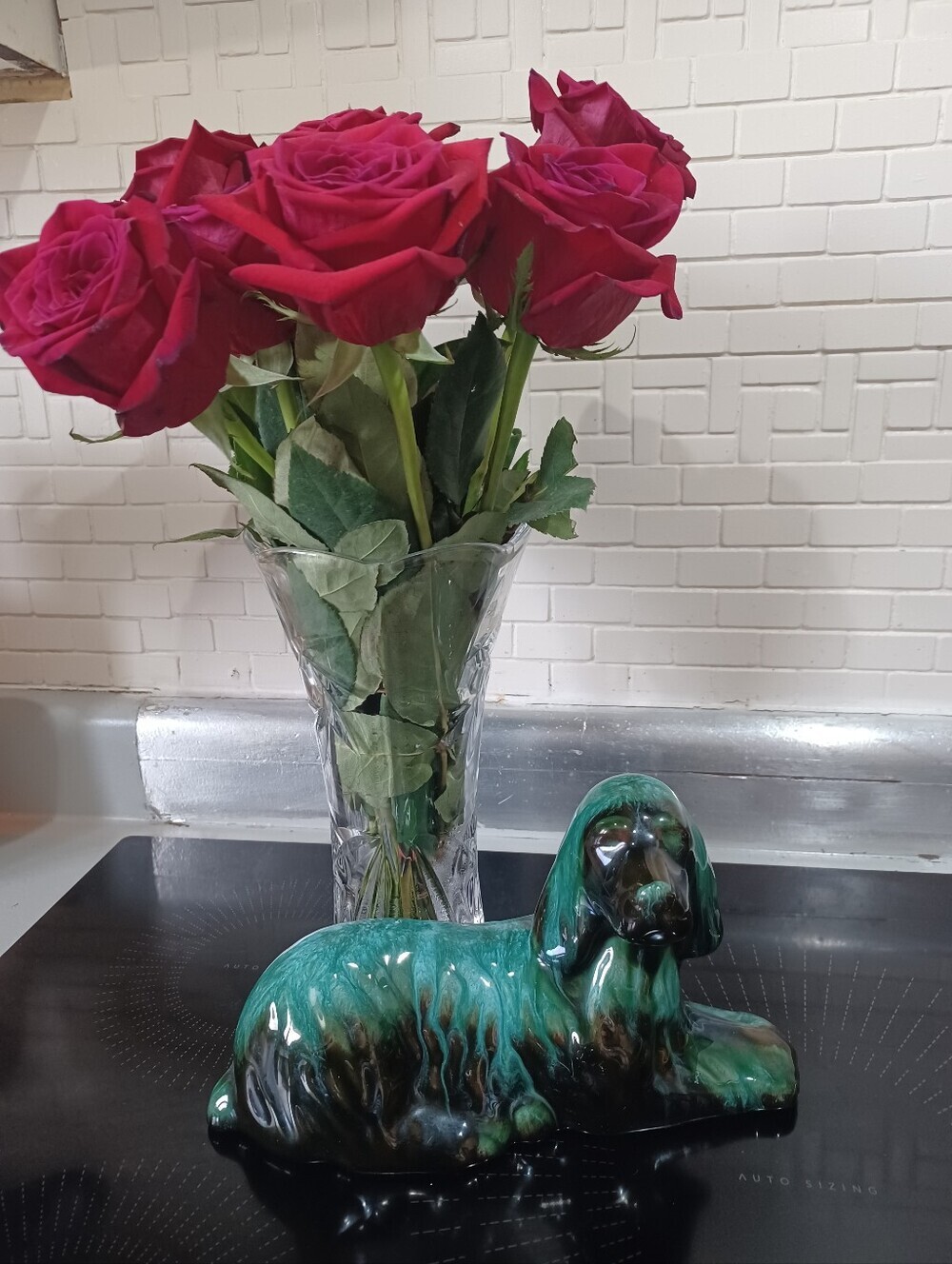 Vintage Mid Century Blue Mountain Pottery Cocker Spaniel Dog Statue BMP - Picture 1 of 9